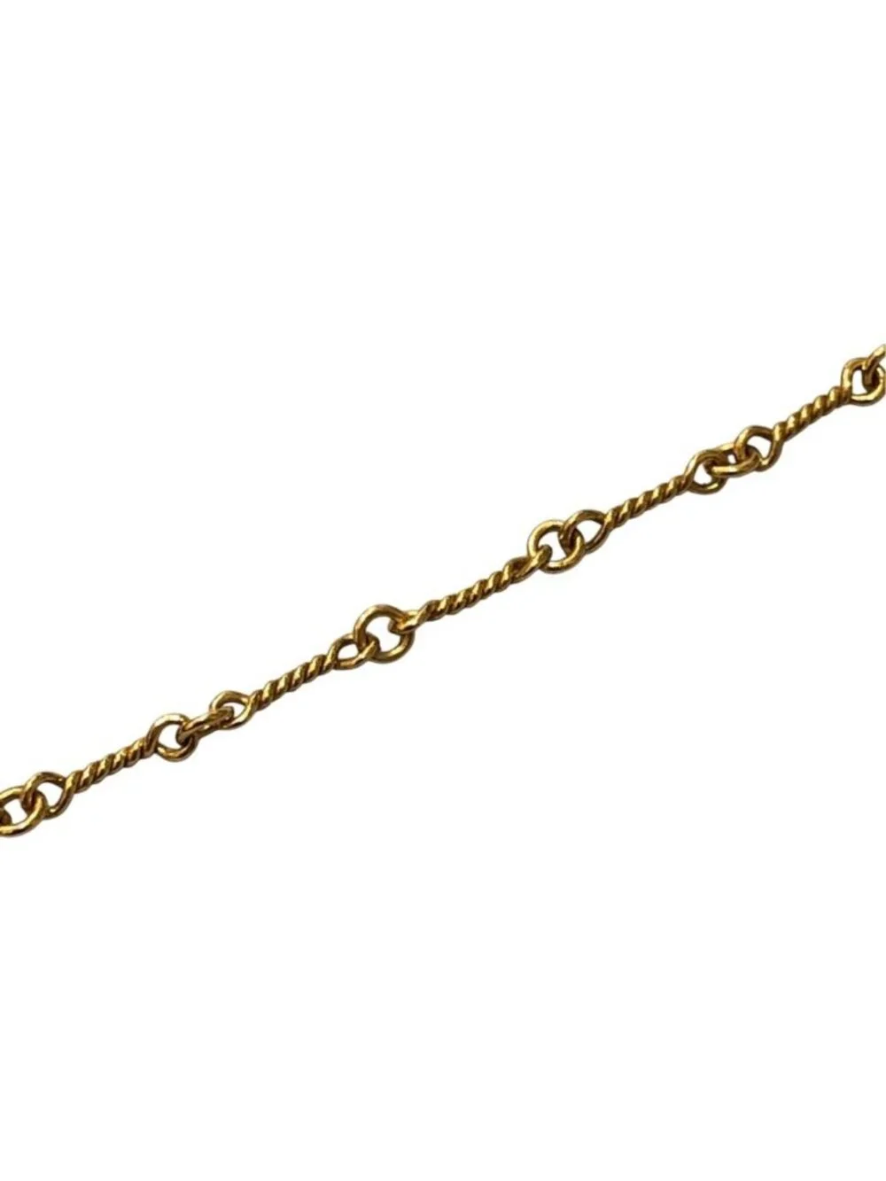 Chrome Hearts Necklace Neckchain T 18 Twisted Chain 18.0 Inch 22 Gold